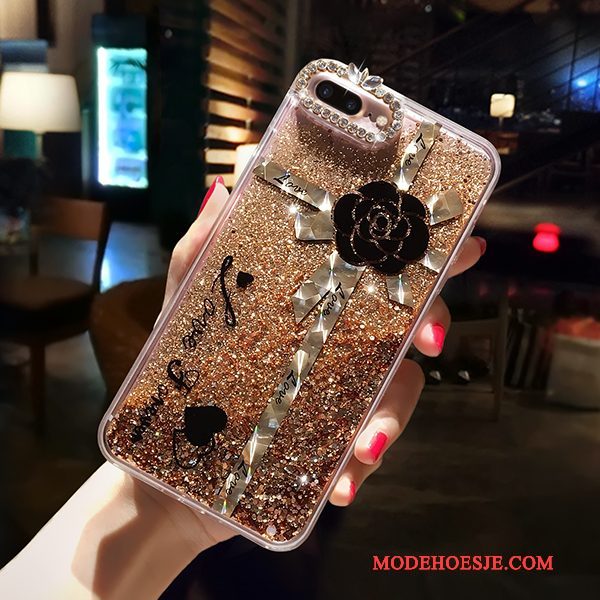 Hoesje iPhone 6/6s Siliconen Drijfzand Anti-fall, Hoes iPhone 6/6s Zakken Telefoon Goud