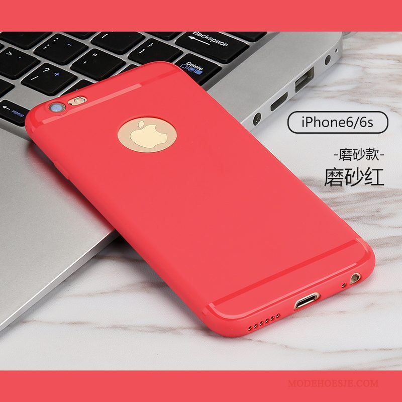 Hoesje iPhone 6/6s Siliconen Schrobben Dun, Hoes iPhone 6/6s Bescherming Telefoon Anti-fall