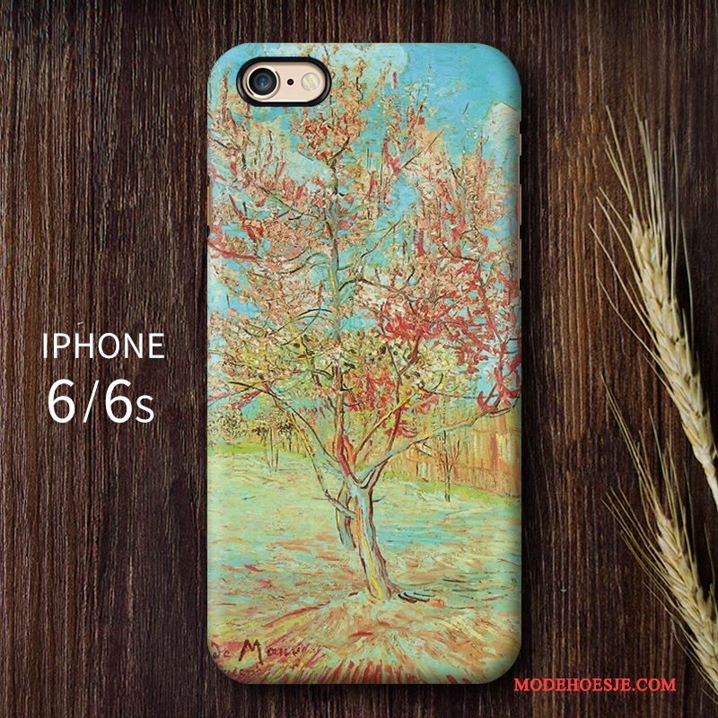 Hoesje iPhone 6/6s Vintage Sterrenhemel Hoge, Hoes iPhone 6/6s Bescherming Schrobben Kunst