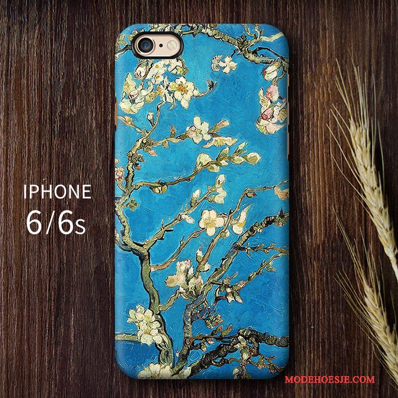 Hoesje iPhone 6/6s Vintage Sterrenhemel Hoge, Hoes iPhone 6/6s Bescherming Schrobben Kunst