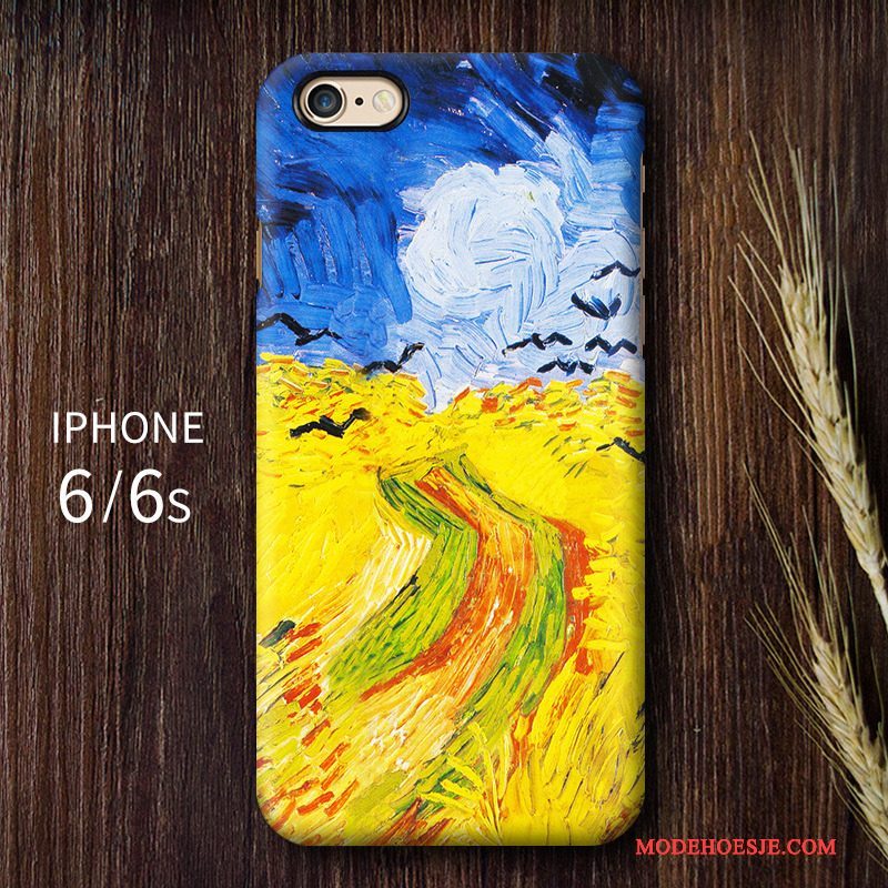 Hoesje iPhone 6/6s Vintage Sterrenhemel Hoge, Hoes iPhone 6/6s Bescherming Schrobben Kunst