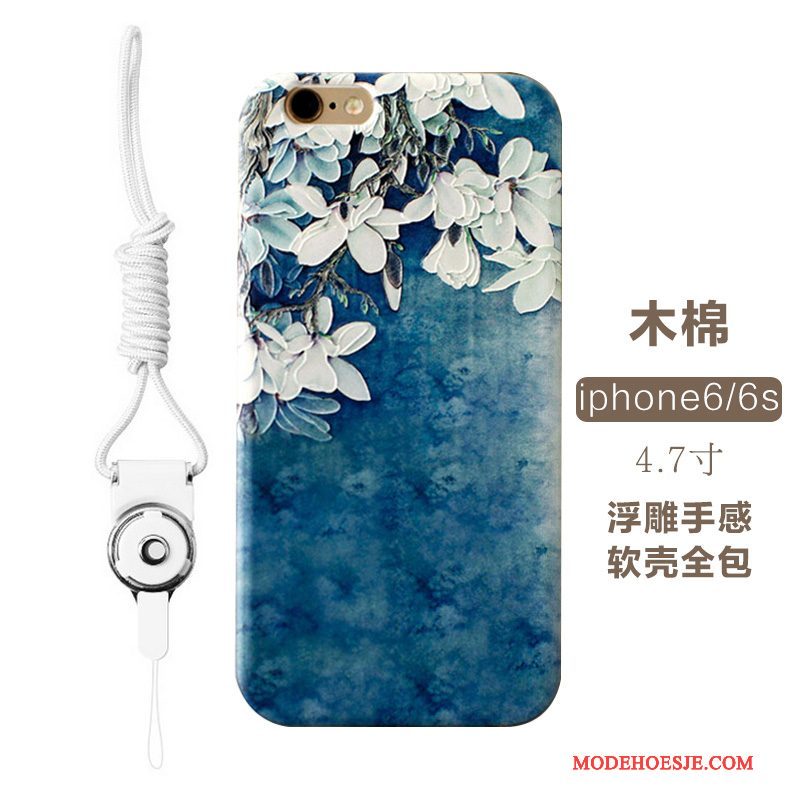 Hoesje iPhone 6/6s Zacht Dun Goud, Hoes iPhone 6/6s Siliconen Patroon Persoonlijk