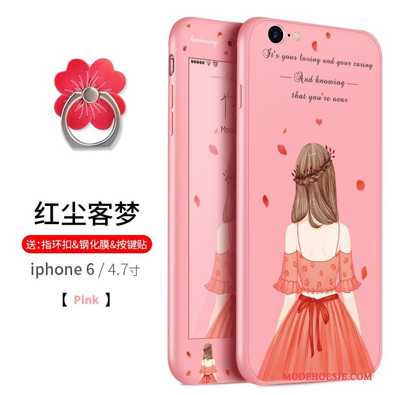 Hoesje iPhone 6/6s Zacht Grotetelefoon, Hoes iPhone 6/6s Zakken Hanger Rood