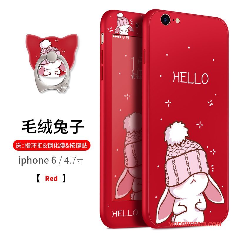 Hoesje iPhone 6/6s Zacht Grotetelefoon, Hoes iPhone 6/6s Zakken Hanger Rood