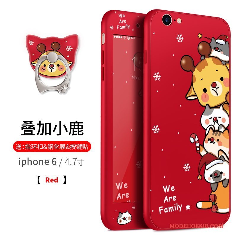 Hoesje iPhone 6/6s Zacht Grotetelefoon, Hoes iPhone 6/6s Zakken Hanger Rood