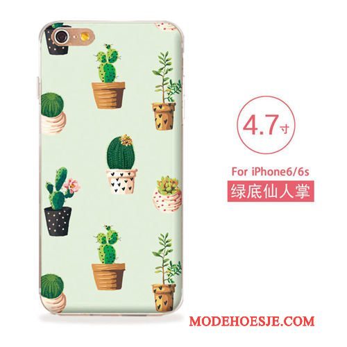 Hoesje iPhone 6/6s Zacht Kunsttelefoon, Hoes iPhone 6/6s Siliconen Roze Nieuw