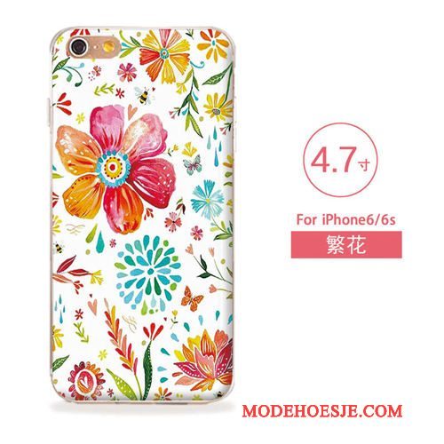 Hoesje iPhone 6/6s Zacht Kunsttelefoon, Hoes iPhone 6/6s Siliconen Roze Nieuw