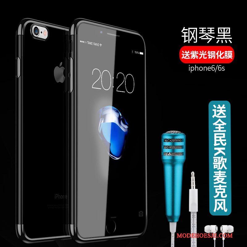 Hoesje iPhone 6/6s Zacht Telefoon Blauw, Hoes iPhone 6/6s Bescherming Eenvoudige Doorzichtig