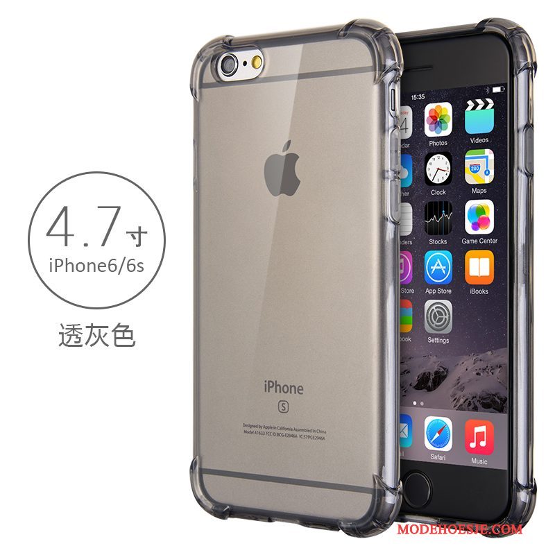 Hoesje iPhone 6/6s Zacht Telefoon Gasbag, Hoes iPhone 6/6s Siliconen Anti-fall Doorzichtig