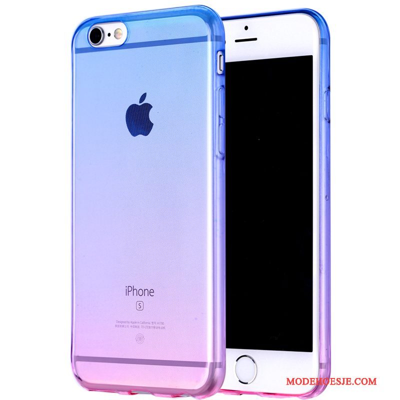 Hoesje iPhone 6/6s Zakken Groen Doorzichtig, Hoes iPhone 6/6s Zacht Pu Verloop