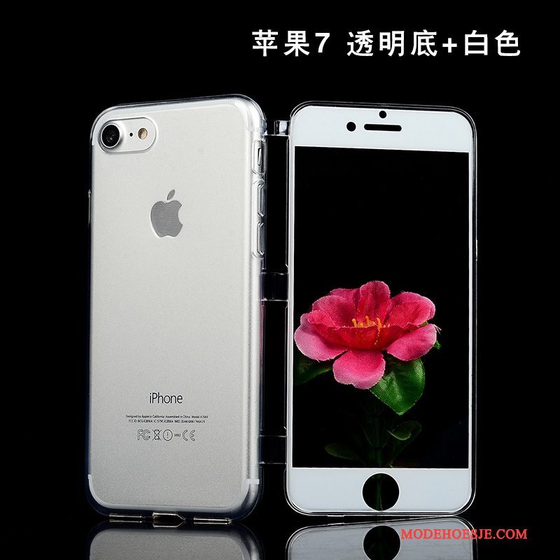 Hoesje iPhone 7 Bescherming Telefoon Persoonlijk, Hoes iPhone 7 Siliconen Anti-fall Blauw