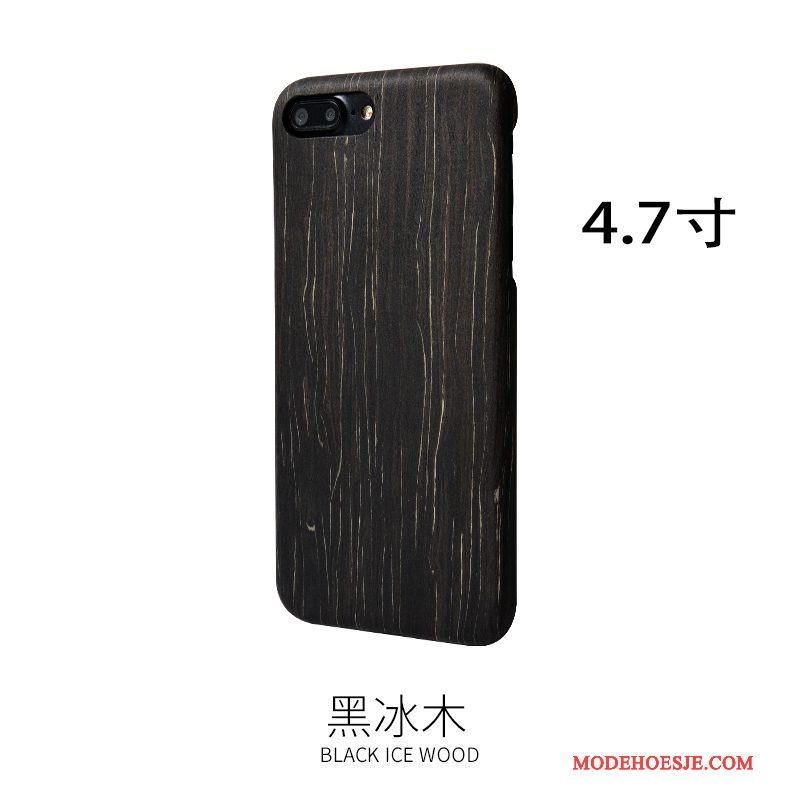 Hoesje iPhone 7 Hout Telefoon Massief Hout, Hoes iPhone 7 Bescherming Geel Voelen