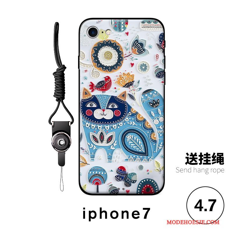 Hoesje iPhone 7 Kleur Anti-falltelefoon, Hoes iPhone 7 Zakken Hanger Mooie
