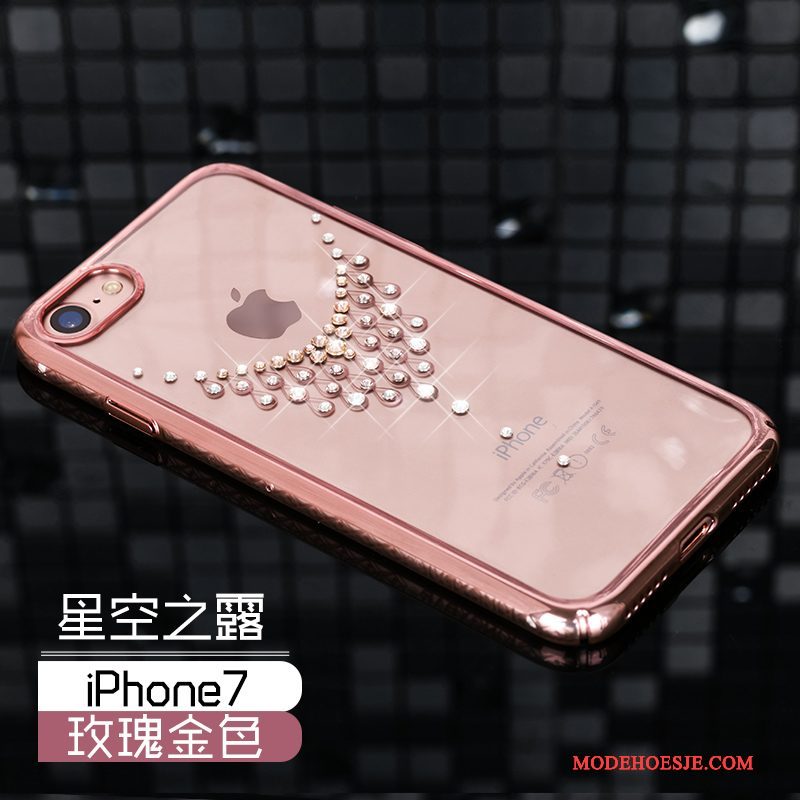 Hoesje iPhone 7 Luxe Dun Nieuw, Hoes iPhone 7 Strass Anti-fall Hard