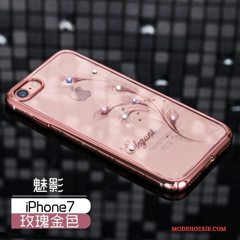 Hoesje iPhone 7 Luxe Dun Nieuw, Hoes iPhone 7 Strass Anti-fall Hard