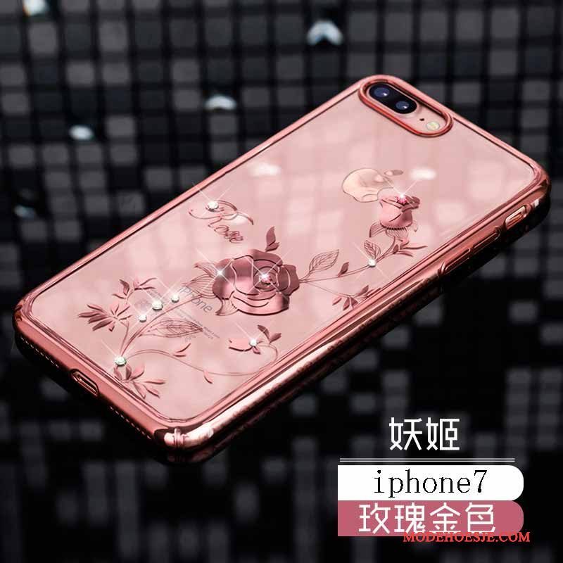 Hoesje iPhone 7 Luxe Dun Nieuw, Hoes iPhone 7 Strass Anti-fall Hard