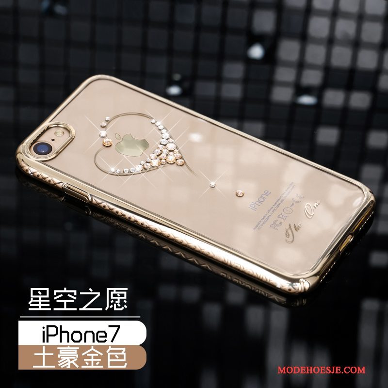 Hoesje iPhone 7 Luxe Dun Nieuw, Hoes iPhone 7 Strass Anti-fall Hard
