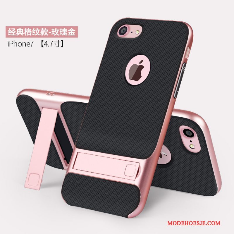 Hoesje iPhone 7 Ondersteuning Roze Persoonlijk, Hoes iPhone 7 Zacht Telefoon