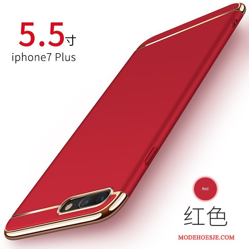 Hoesje iPhone 7 Plus Bescherming Rood Zwart, Hoes iPhone 7 Plus Anti-falltelefoon