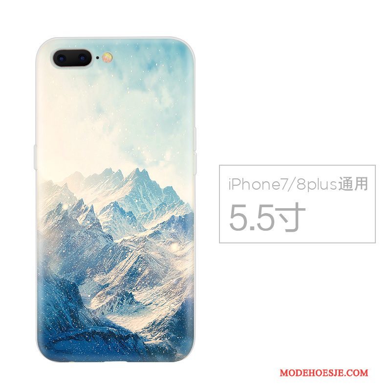 Hoesje iPhone 7 Plus Scheppend Anti-falltelefoon, Hoes iPhone 7 Plus Zacht Persoonlijk Chinese Stijl