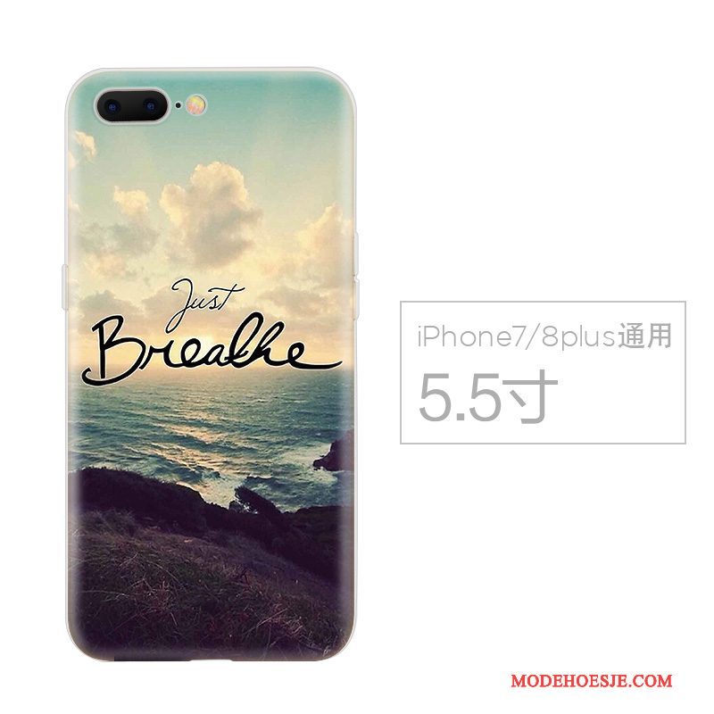 Hoesje iPhone 7 Plus Scheppend Anti-falltelefoon, Hoes iPhone 7 Plus Zacht Persoonlijk Chinese Stijl