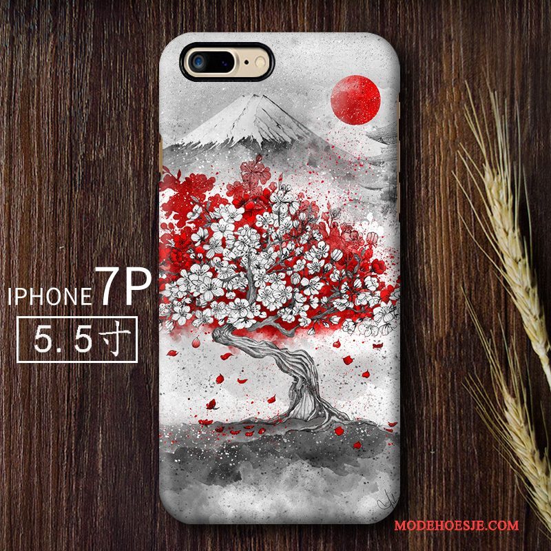 Hoesje iPhone 7 Plus Scheppend Kunst Hard, Hoes iPhone 7 Plus Wind Anti-fall