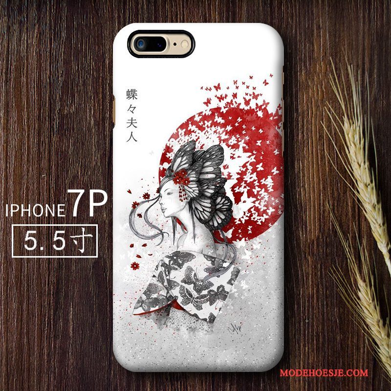 Hoesje iPhone 7 Plus Scheppend Kunst Hard, Hoes iPhone 7 Plus Wind Anti-fall