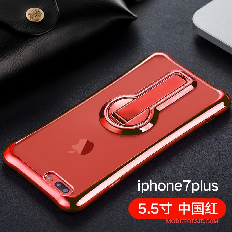 Hoesje iPhone 7 Plus Siliconen Rood Dun, Hoes iPhone 7 Plus Kleur Trendtelefoon