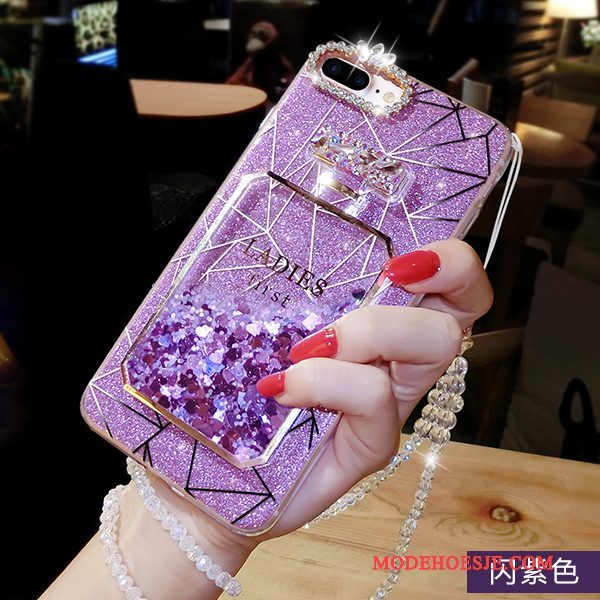 Hoesje iPhone 7 Plus Strass Drijfzand Persoonlijk, Hoes iPhone 7 Plus Scheppend Telefoon Purper