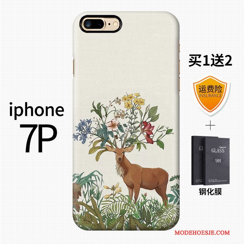 Hoesje iPhone 7 Plus Vintage Kunst Wind, Hoes iPhone 7 Plus Kleur Hard Schrobben