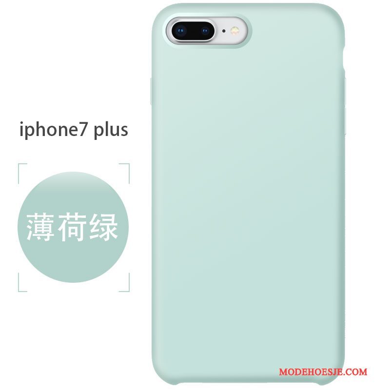 Hoesje iPhone 7 Plus Zacht Telefoon Anti-fall, Hoes iPhone 7 Plus Siliconen Roze Schrobben