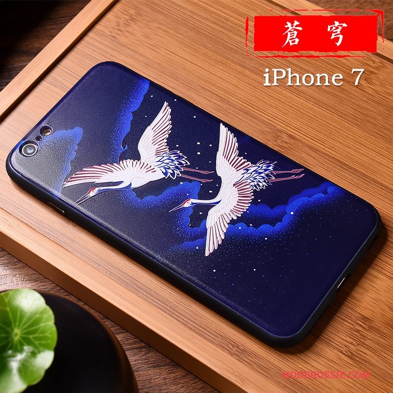 Hoesje iPhone 7 Scheppend Loverstelefoon, Hoes iPhone 7 Kleur Nieuw Chinese Stijl