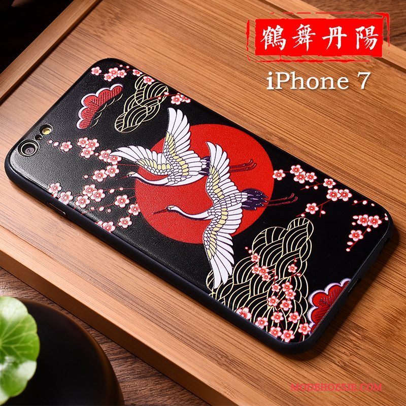 Hoesje iPhone 7 Scheppend Loverstelefoon, Hoes iPhone 7 Kleur Nieuw Chinese Stijl