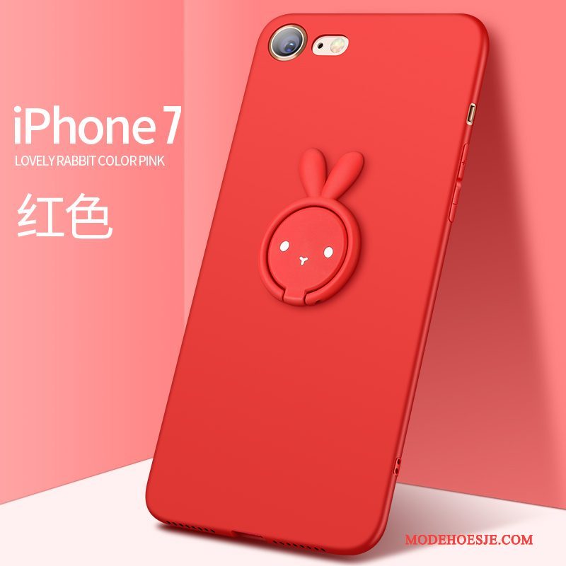 Hoesje iPhone 7 Scheppend Telefoon Persoonlijk, Hoes iPhone 7 Siliconen Anti-fall Rood