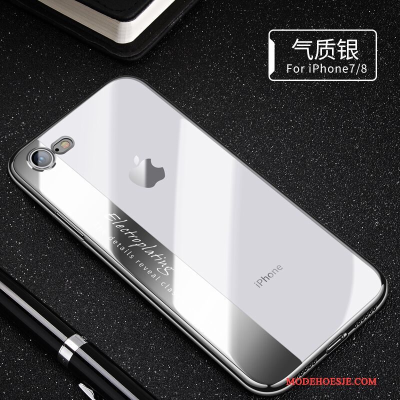 Hoesje iPhone 7 Zacht Telefoon Doorzichtig, Hoes iPhone 7 Siliconen Persoonlijk Roze