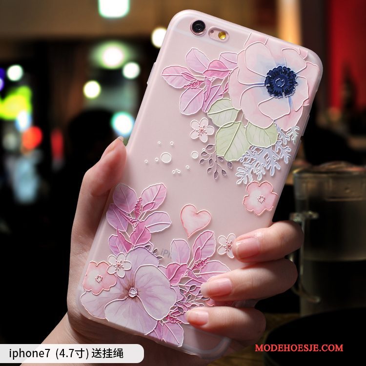 Hoesje iPhone 7 Zakken Anti-falltelefoon, Hoes iPhone 7 Siliconen Trendy Merk Schrobben