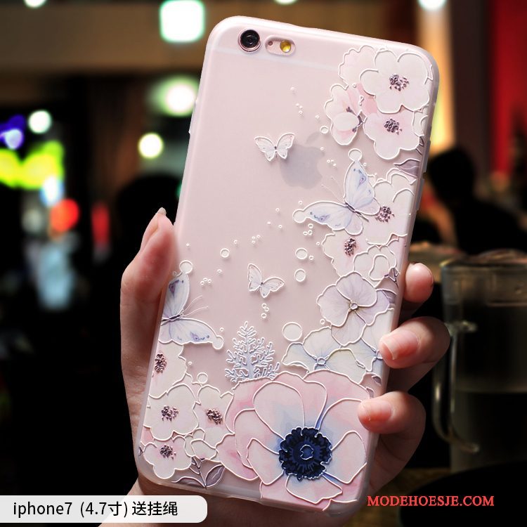 Hoesje iPhone 7 Zakken Anti-falltelefoon, Hoes iPhone 7 Siliconen Trendy Merk Schrobben