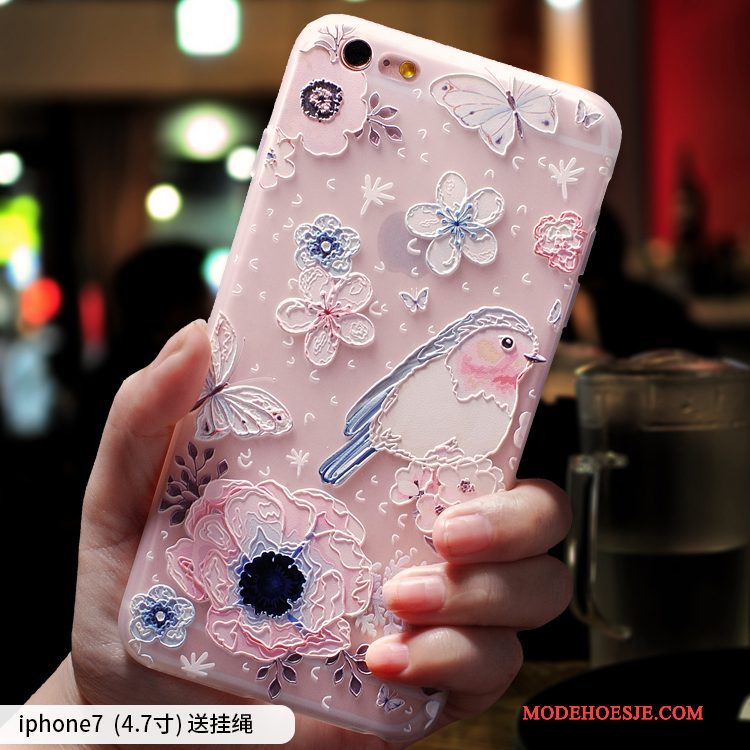 Hoesje iPhone 7 Zakken Anti-falltelefoon, Hoes iPhone 7 Siliconen Trendy Merk Schrobben