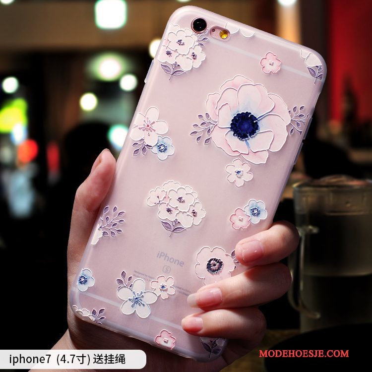 Hoesje iPhone 7 Zakken Anti-falltelefoon, Hoes iPhone 7 Siliconen Trendy Merk Schrobben