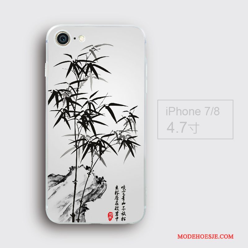 Hoesje iPhone 7 Zakken Chinese Stijl Anti-fall, Hoes iPhone 7 Scheppend Wittelefoon