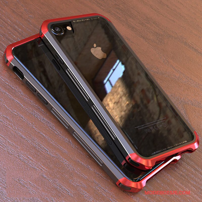 Hoesje iPhone 8 Bescherming Anti-fall Rood, Hoes iPhone 8 Scheppend Telefoon