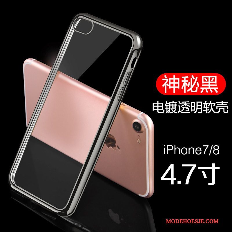 Hoesje iPhone 8 Bescherming Goudtelefoon, Hoes iPhone 8 Plating Dun