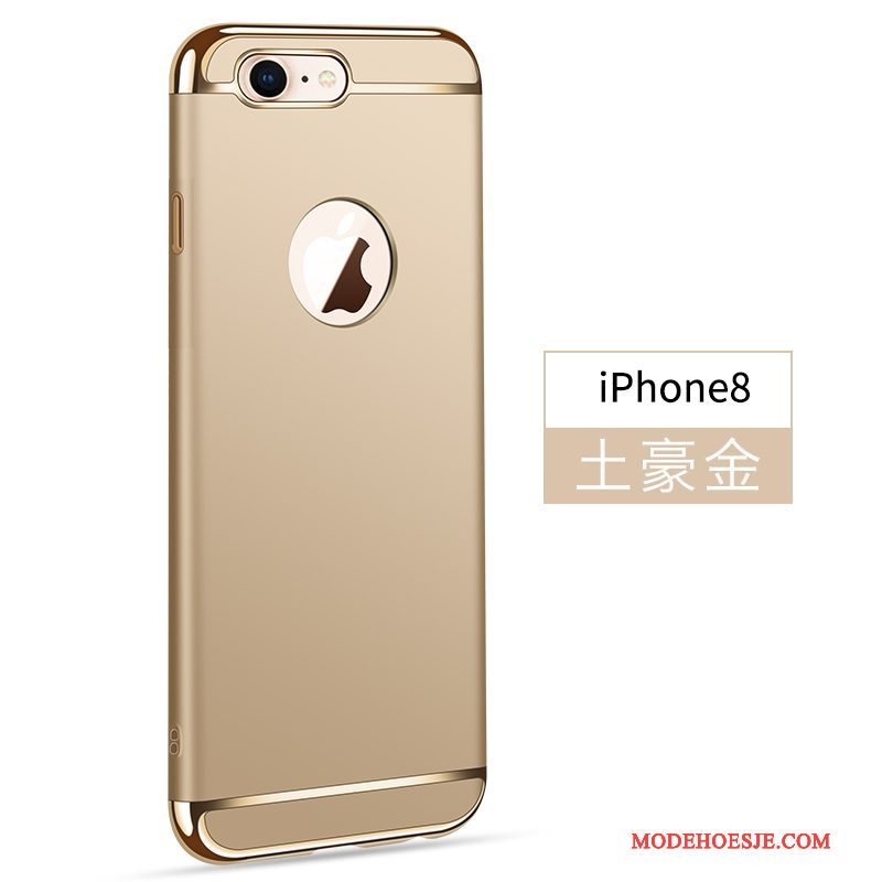 Hoesje iPhone 8 Bescherming Telefoon Hard, Hoes iPhone 8 Goud Anti-fall