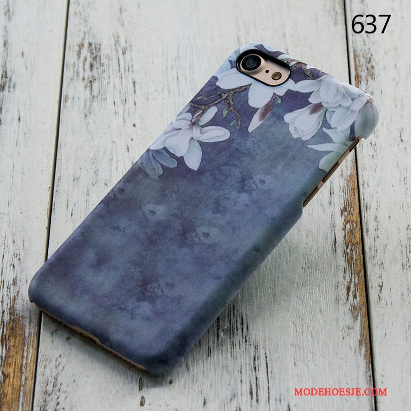 Hoesje iPhone 8 Plus Bescherming Anti-fall Blauw, Hoes iPhone 8 Plus Nieuw Schrobben