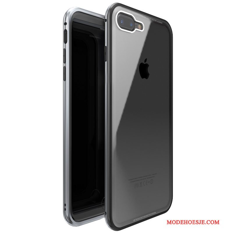 Hoesje iPhone 8 Plus Bescherming Telefoon Rood, Hoes iPhone 8 Plus Zakken Gehard Glas Anti-fall