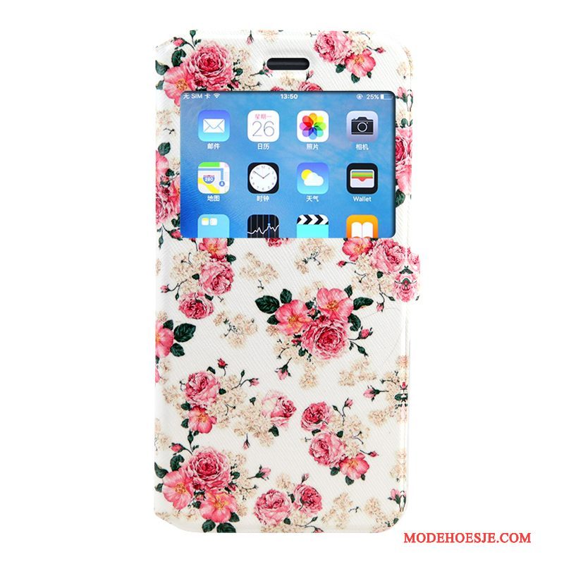 Hoesje iPhone 8 Plus Leer Anti-falltelefoon, Hoes iPhone 8 Plus Folio