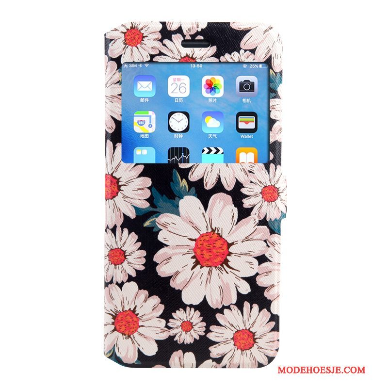 Hoesje iPhone 8 Plus Leer Anti-falltelefoon, Hoes iPhone 8 Plus Folio