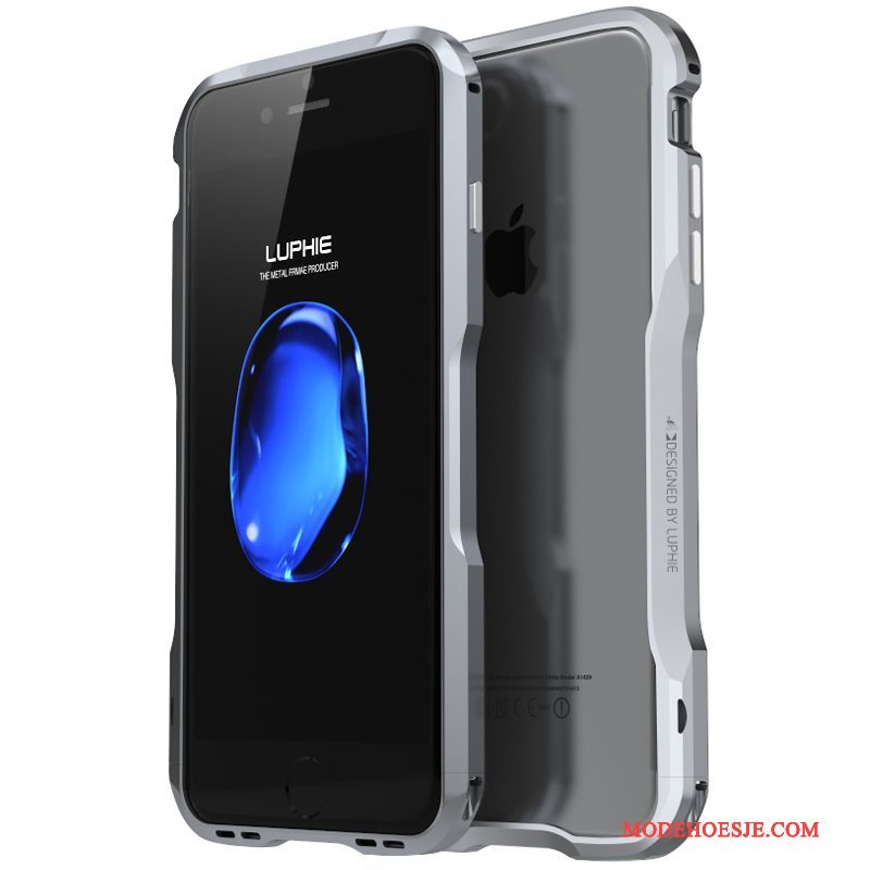 Hoesje iPhone 8 Plus Metaal Goudtelefoon, Hoes iPhone 8 Plus Bescherming Nieuw Anti-fall