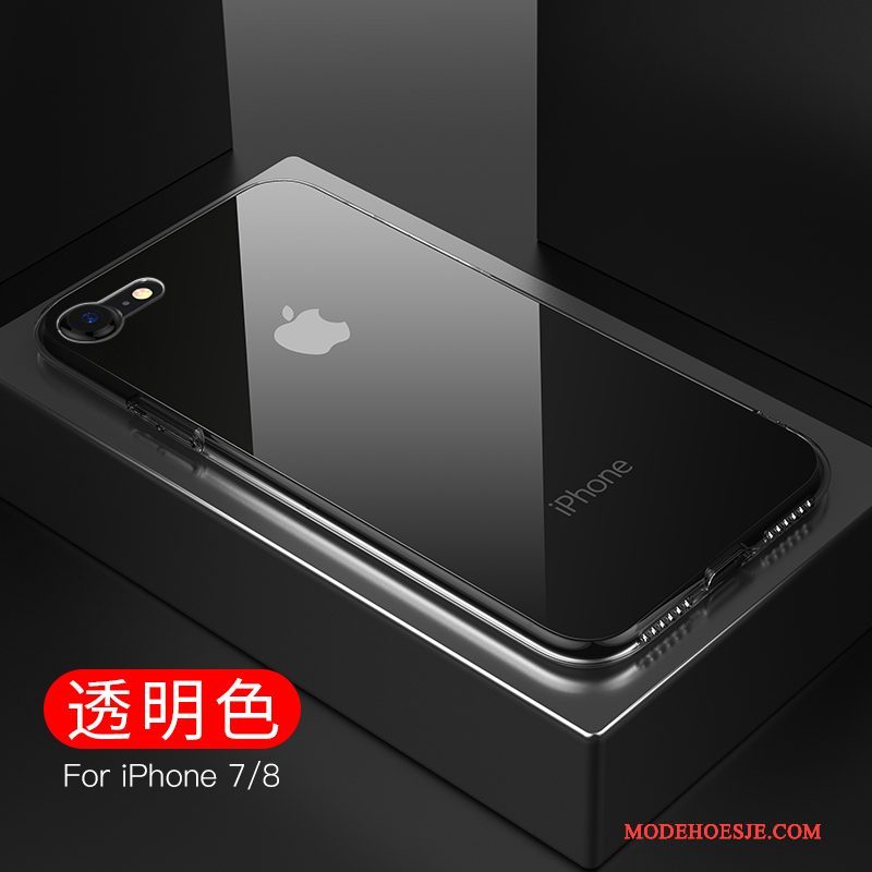 Hoesje iPhone 8 Plus Zakken Doorzichtig Anti-fall, Hoes iPhone 8 Plus Patroon Spiegel