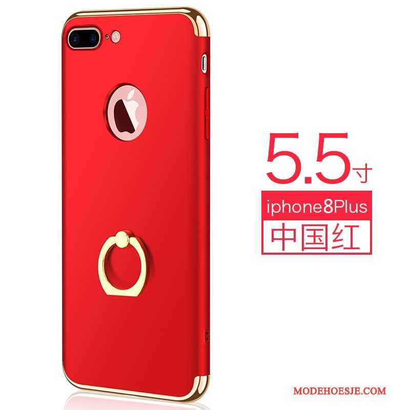 Hoesje iPhone 8 Plus Zakken Rood Anti-fall, Hoes iPhone 8 Plus Hanger Trendy Merk